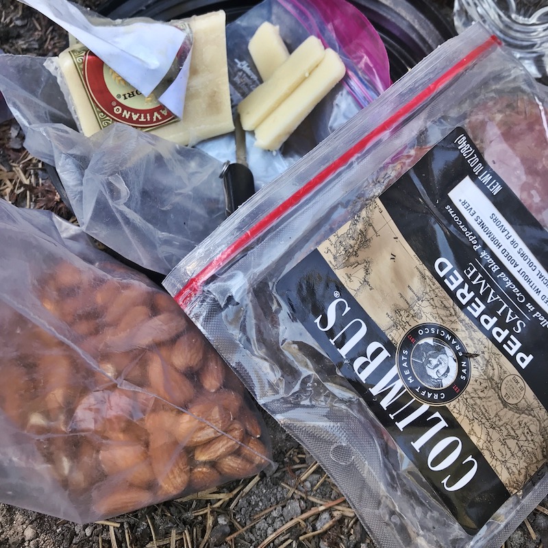 Backpacking Meal_Cheese and Salami