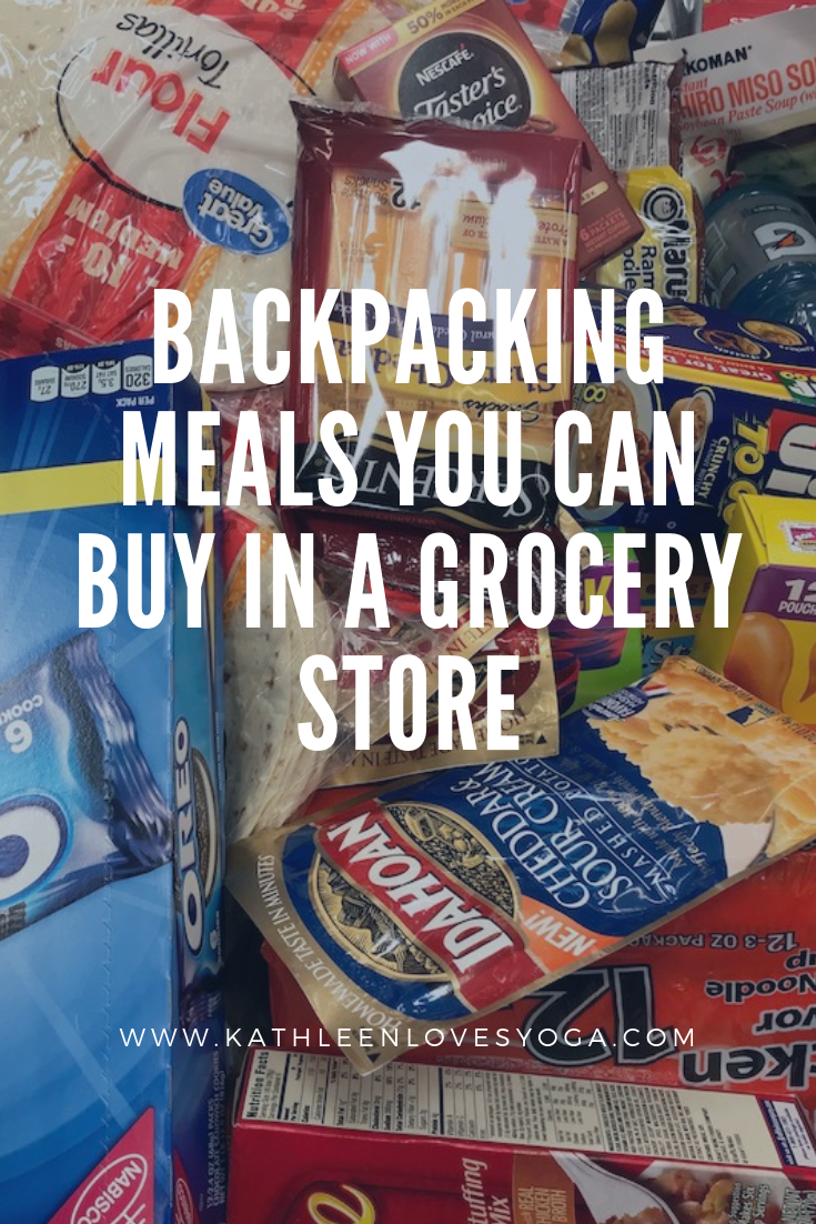 Pin It Grocery Store Backpacking Meals Kathleen Loves Yoga